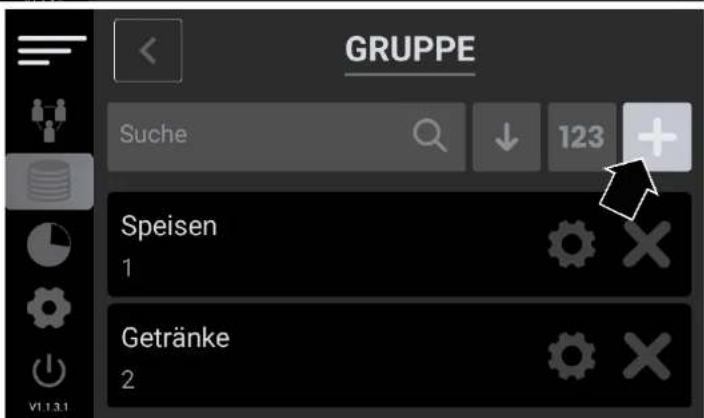 GRUPPE Suche 123 Speisen 1 Getränke 2