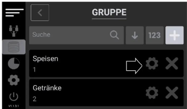 GRUPPE Suche 123 Speisen 1 Getränke 2