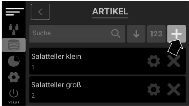 ARTIKEL Suche 123 Salatteller klein 1 Salatteller groß 2 V1.1.3.4