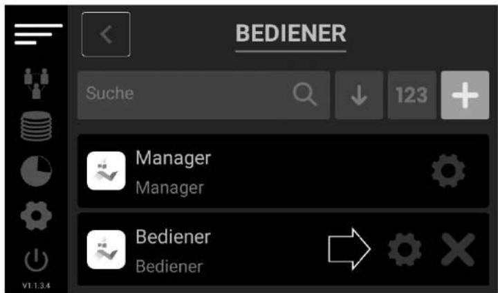 BEDIENER Suche 123 + Manager Manager Bediener Bediener V1.1.3.4