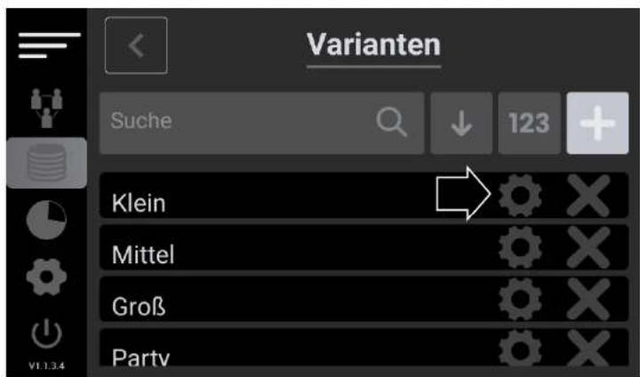 Varianten Suche 123 Klein Mittel Groß Party