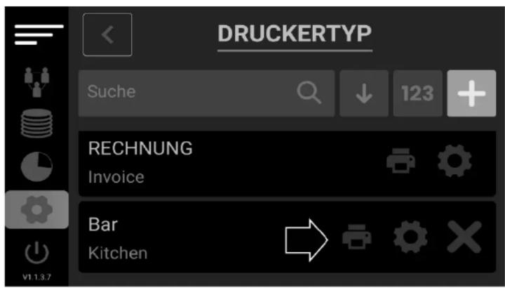 DRUCKERTYP Suche ↓ 123 + RECHNUNG Invoice Bar Kitchen v1.1.3.7