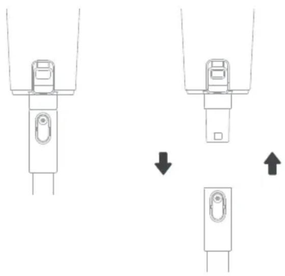 MIDEA P8 Plus - Handstaubsauger vom Stiel entfernen - 1