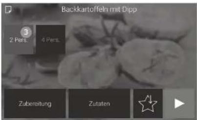 Backkartoffeln mit Dipp 3 2 Pers. 4 Pers. Zubereitung Zutaten ★