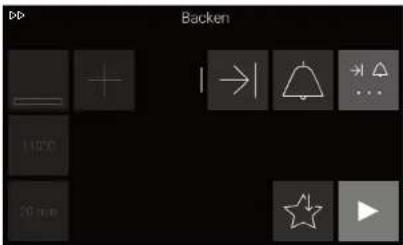 Backen 1 → | ▼ → △ 100°C 20 nm