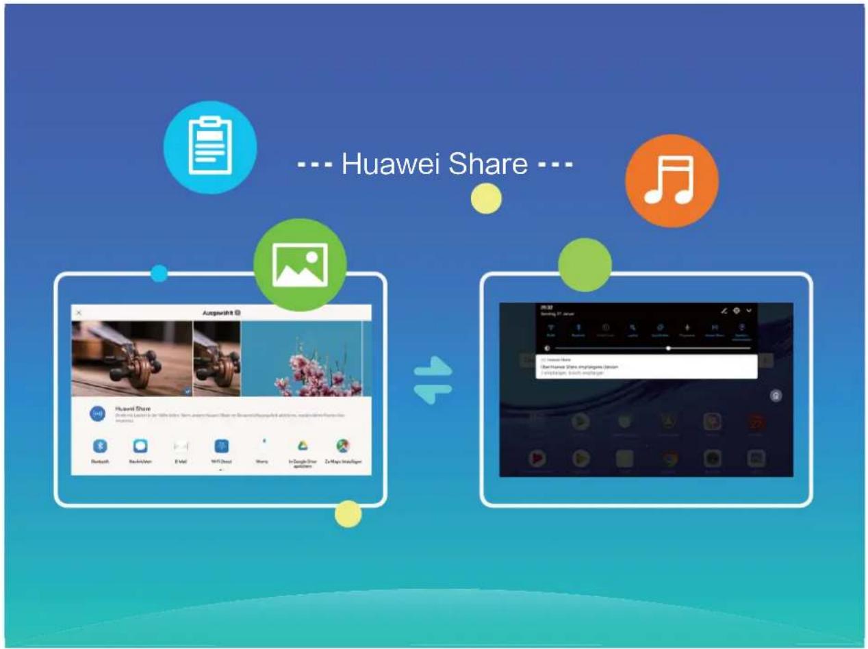 HUAWEI MediaPad M5 Lite 10 - Dateien über Huawei Share übertragen - 1