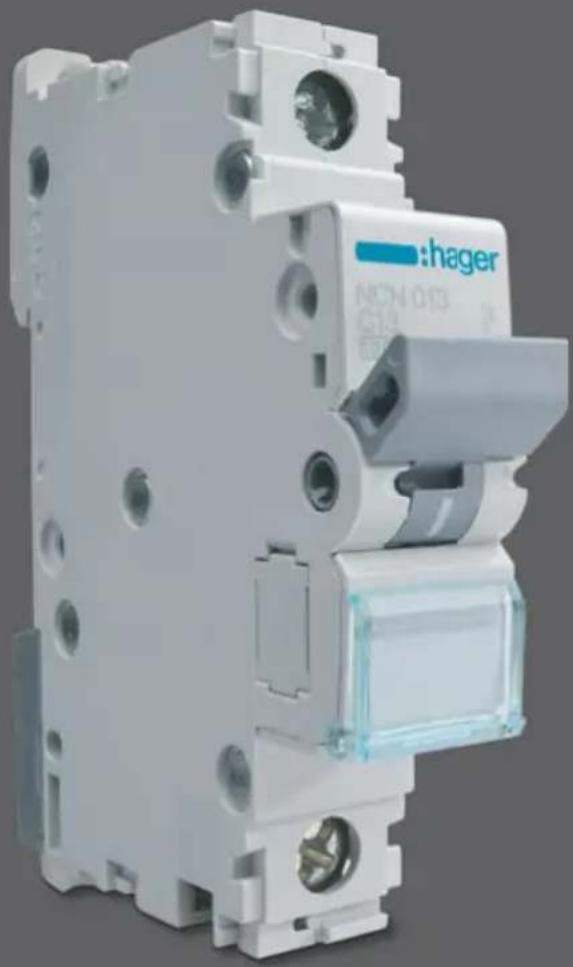 HAGER MCS016C - Leitungs schutz- schalter - 1