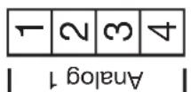 Jumo dTRON 308Q - Analogeingang 1 und Binäreingänge 1+2 - Klemmleiste 2 - 1