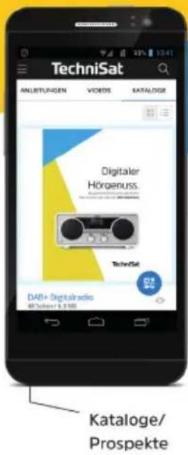 TechniSat ANLEITAGEN VIDEOS KATALOGE Digitaler Hörgenuss. D48+ Digitalradio 40 Tizen (13:19) Kataloge/ Prospekte