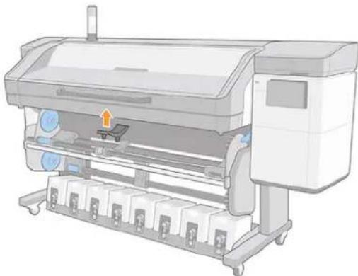 HP Latex 830 - Laden einer Rolle in den Drucker - 4