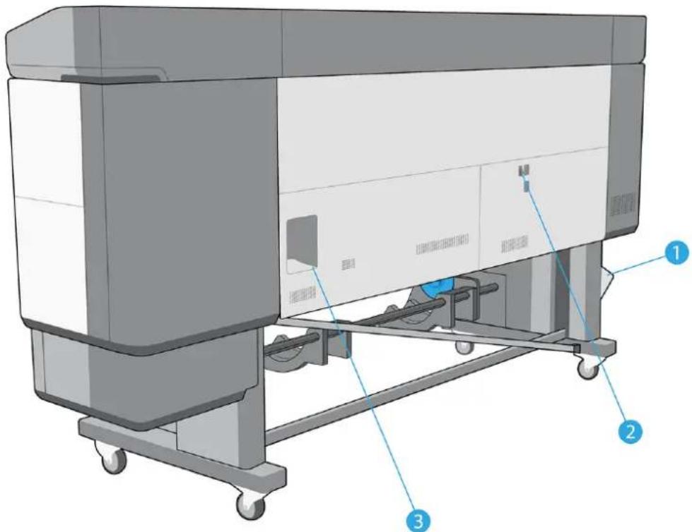 HP Latex 830 - Rückansicht (700W 730W) - 1