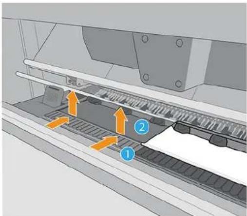 HP Latex 830 - Deinstallieren des Tintenkollektor-Verbrauchsmaterials - 2