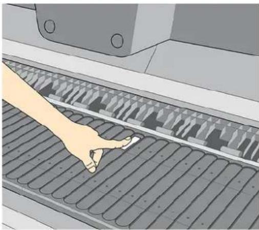 HP Latex 830 - Laden einer Rolle in den Drucker - 18