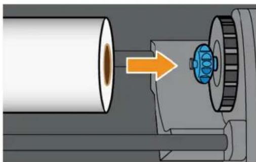 HP Latex 830 - Laden einer Rolle in den Drucker - 8