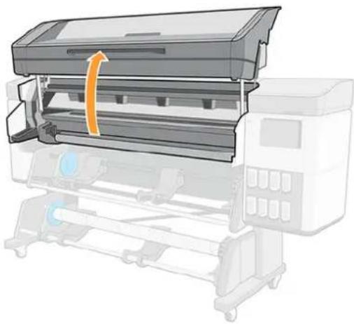 HP Latex 830 - Laden einer Rolle in den Drucker - 3