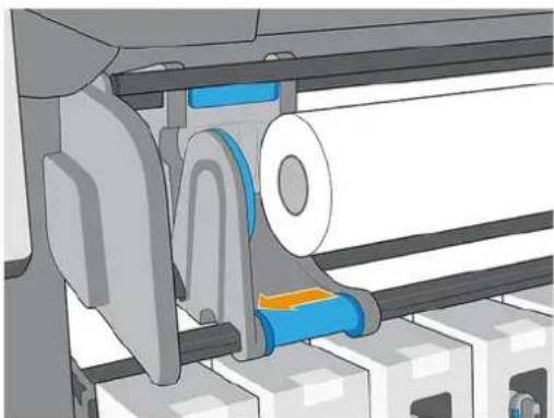 HP Latex 830 - Entnehmen einer Rolle aus dem Drucker - 4