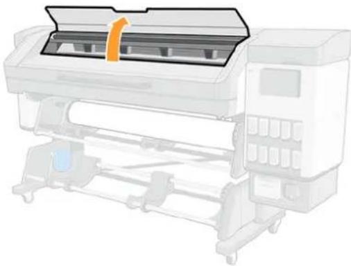HP Latex 830 - Ausrichten der Randhalter - 2
