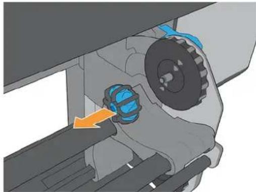 HP Latex 830 - Laden einer Rolle in den Drucker - 6