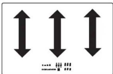 Diagram showing three vertical arrows pointing up and down, with a legend below containing 'DNA', 'p-p', and 'p-p' symbols.