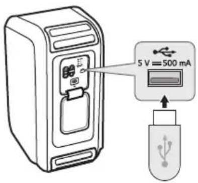 LG DXL5T - Das USB-Speichergerät am Produkt anschließen - 1