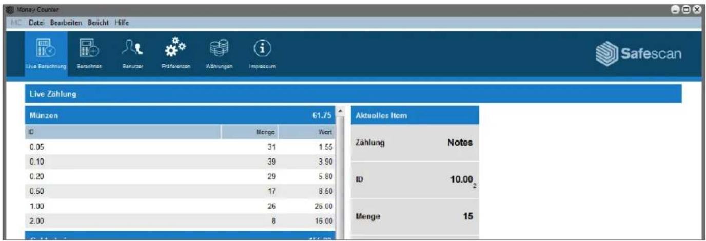 Safescan MCS - LIVE-ZÄHLUNG - 1