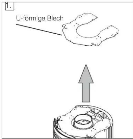 1. U-förmige Blech