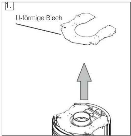 1. U-förmige Blech