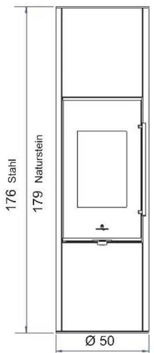 176 Stahl 179 Naturstein Ø 50