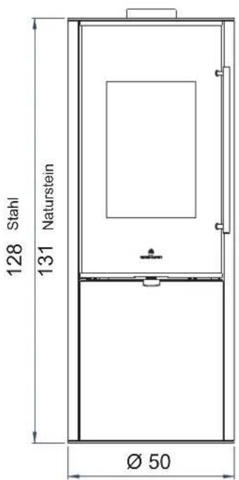 128 Stahl 131 Naturstein Ø 50