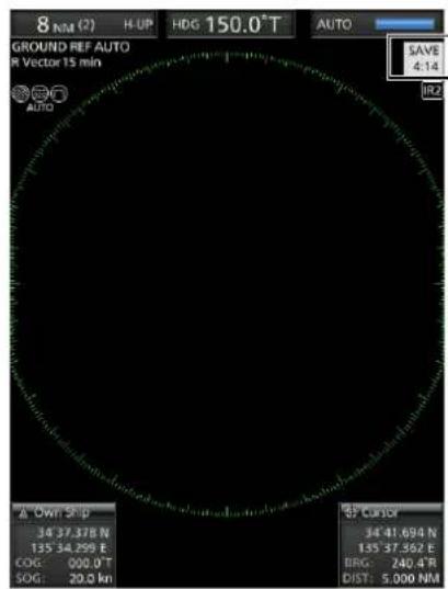 8 NM (2) H-UP HDG 150.0° T AUTO GROUND REF AUTO R Vector 15 min AUTO SAVE 4:14 IR2 ▲ OMT STEP 34 37.378 N 135 34.299 E COG: 000.0° T SOG: 20.0 km SP CANDP 34 41.694 N 135 37.362 E IRG: 240.4° R DIST: 5.000 NM