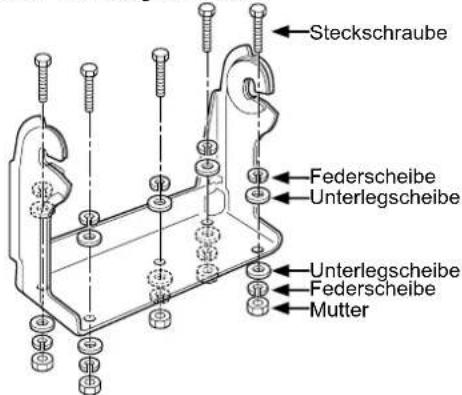 Steckschraube Federscheibe Unterlegscheibe Unterlegscheibe Federscheibe Mutter