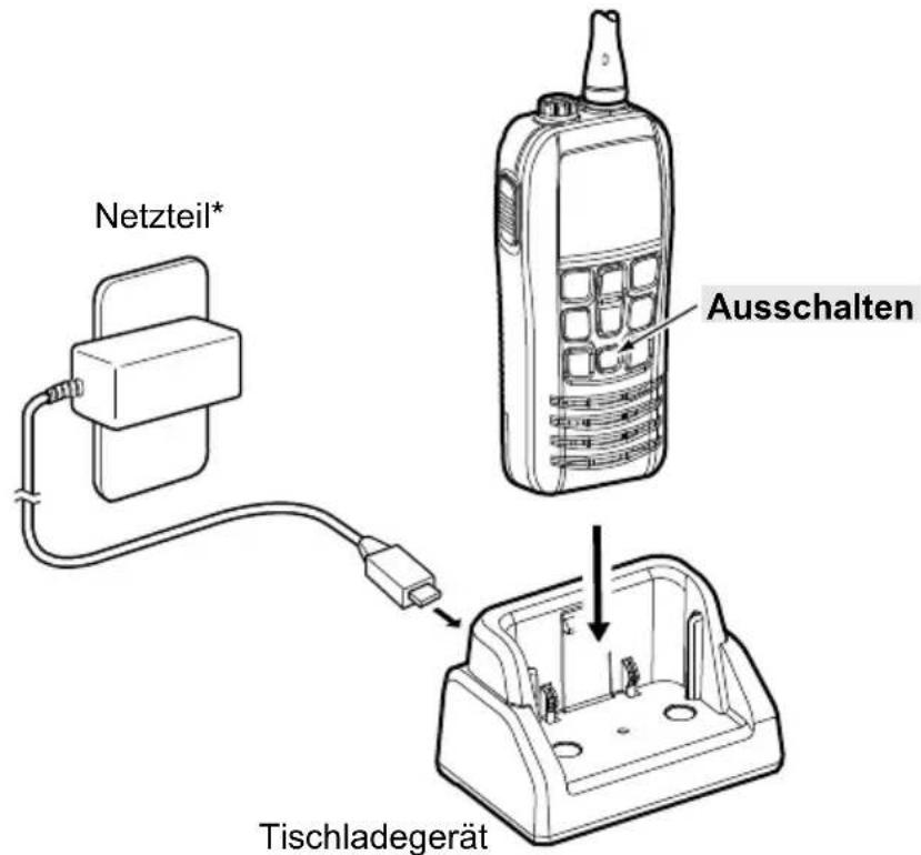 Netzteil* Ausschalten Tischladegerät