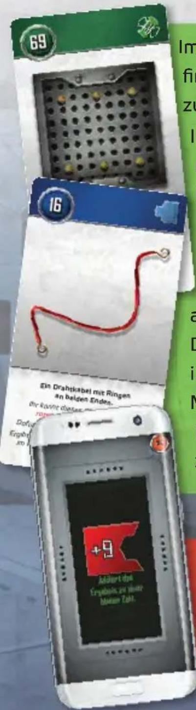 69 16 Ein Drahtkabel mit Ringes an belgen Endes. die kärnt dieser Rings Dofu Ergebnis and +9 Addert das Ergebnis zu immer bluem Zahl.