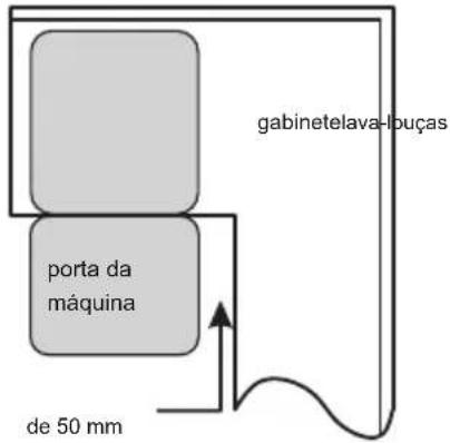 gabinetelava-louças porta da máquina de 50 mm