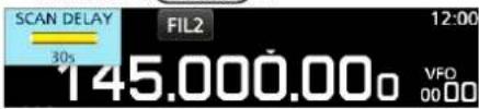 SCAN DELAY 30s FIL2 12:00 145.000.00 VFD 00:00