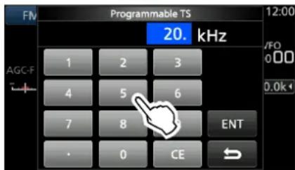 Programmable TS 20. kHz 1 2 3 4 5 6 7 8 ENT · 0 CE →
