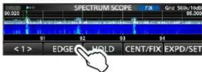 ICOM IC-R8600 - ◇Einstellung des Bereichs - 1