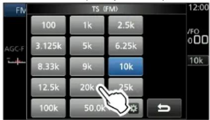 ICOM IC-R8600 - Änderung des Abstimmschritts - 2