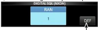 ICOM IC-R8600 - ◇Funkzugangsnummer (RAN) NXDN-vn und NXDN-n Modi - 1