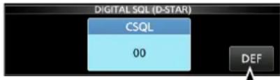 ICOM IC-R8600 - ◇Digital kodierte Rauschsperre D-STAR-Modus - 1