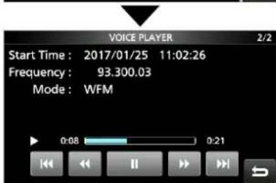 VOICE PLAYER Start Time : 2017/01/25 11:02:26 Frequency : 93.300.03 Mode : WFM 0:08 0:21