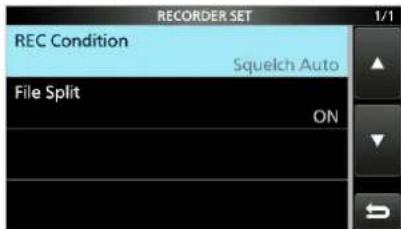 ICOM IC-R8600 - RECORDER SET-Bildschirm - 2