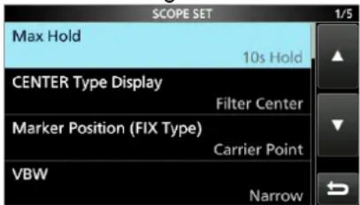 ICOM IC-R8600 - ◇Scope set-Bildschirm - 1