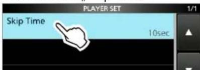 PLAYER SET 1/1 Skip Time 10sec