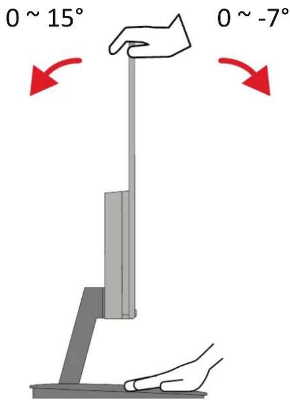 0 ~ 15° 0 ~ -7°