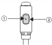 PANASONIC EX-L262-P - Strahlachsenausrichtung beim Einwegtyp - 1