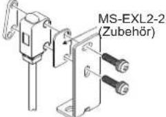 PANASONIC EX-L291 - Verwendung des Montagewinkels mit oder ohne Montageplatte - 2