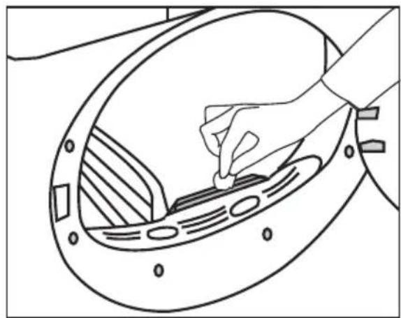 PRIVILEG PT 840D W - Fusselfilter (interne und externe Filter) / Reinigung der Innenfläche der Gerätetür - 8
