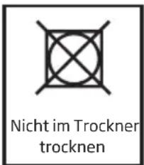 Nicht im Trockner trocknen