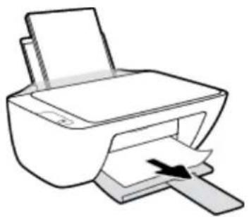 HP DeskJet 2320 - So beseitigen Sie einen Papierstau im Ausgabefach - 1